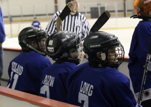 Hockey Players on the Bench